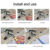 Universal Kitchen Tap Thread Connector Mixer Garden Hose Adaptor Faucet Fitting - Show Gadgets